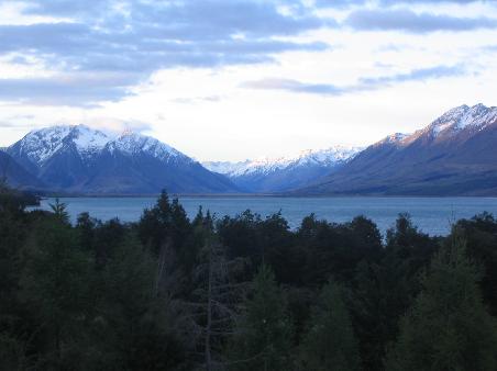 Lake Ohau vom Hotel aus