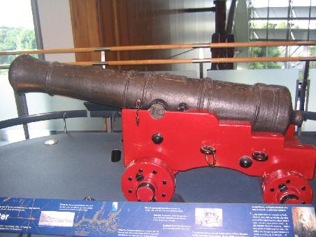 original Kanone von Cook's Neuseelands Entdeckungsfahrt