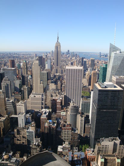 Aussicht von Top of the Rock über Lower Manhatten