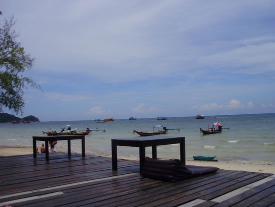 Die Aussicht von unserem Hotelrestaurant aus