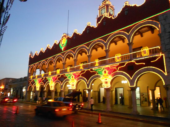 Rathaus am Zocalo bei Nacht...