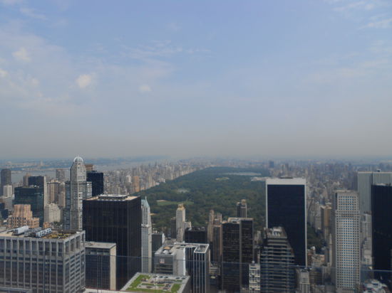 Aussicht vom Rockefeller Center Richtung Central Park..