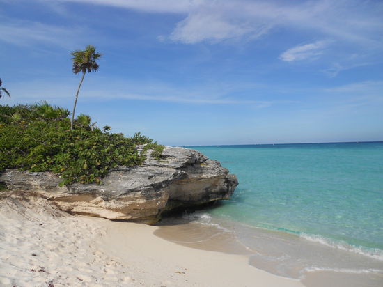 Ein "geheimer" Strand in Playa del Carmen