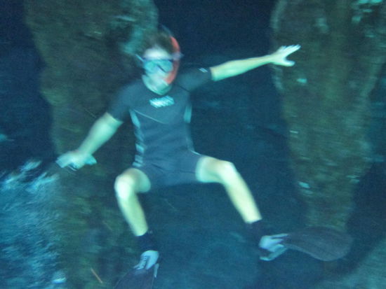 Ich bei ein bischen Unterwassergymnastik...