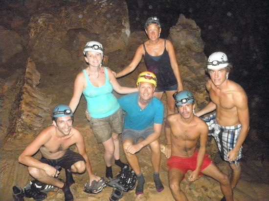 Das Team: Niall, Nicola, Jason, Elke, Edgar und ich...