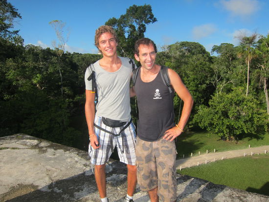 Niall und ich auf unserer Erkundungstour...