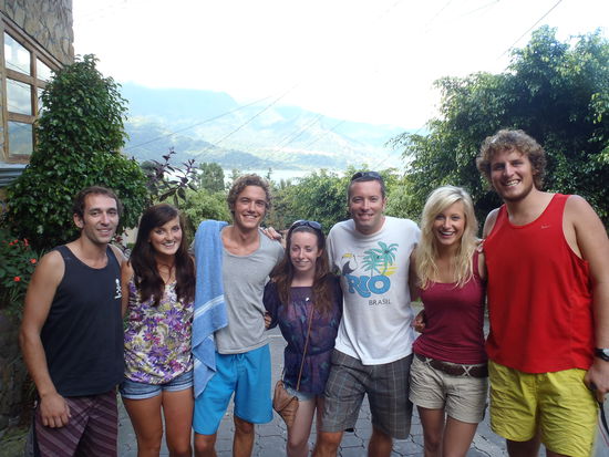 Meine neue Reisegruppe bestand nun aus 6 Irlaendern  - war ganz schoen anstrengend 