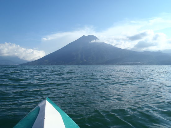 Aussicht auf den Vulkan von San Pedro...