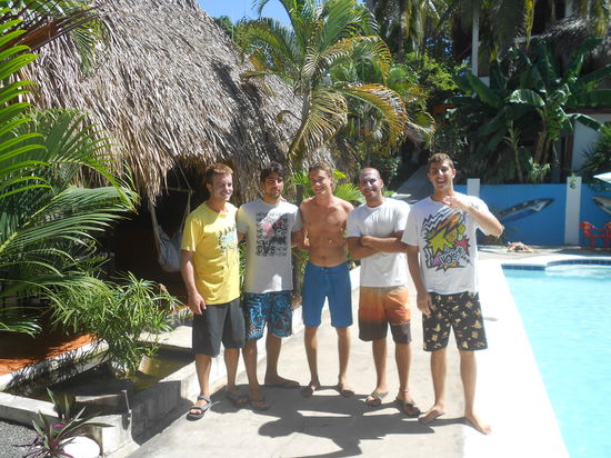 "Meine Israelis": Eran, Daniel, ich, Michael und Amit...