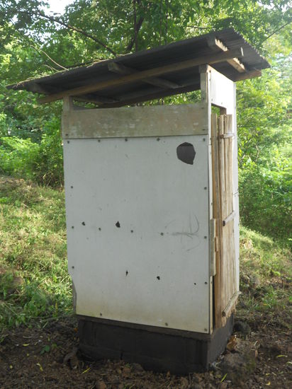 Die Toilette! Innenansicht erspar ich euch ...