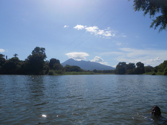 Die Aussicht auf den nahegelegenen Vulkan Mombacho!