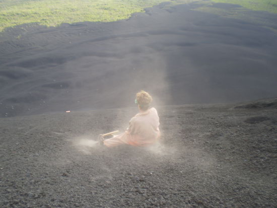 Und ab gings fuer Mutti!