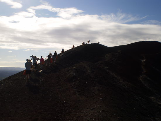 Und weiter gings bis auf die Spitze des Vulkan...