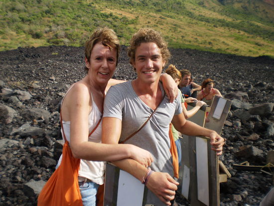 Dann war sie leicht angenervt nachdem wir sie zur Wanderung ueberredeten!