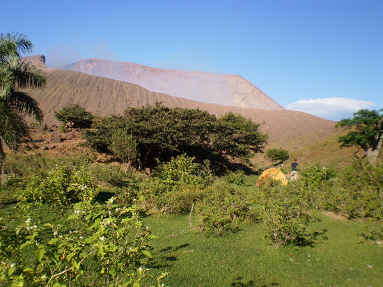 Der beeindruckende Krater des Vulkan Telica!