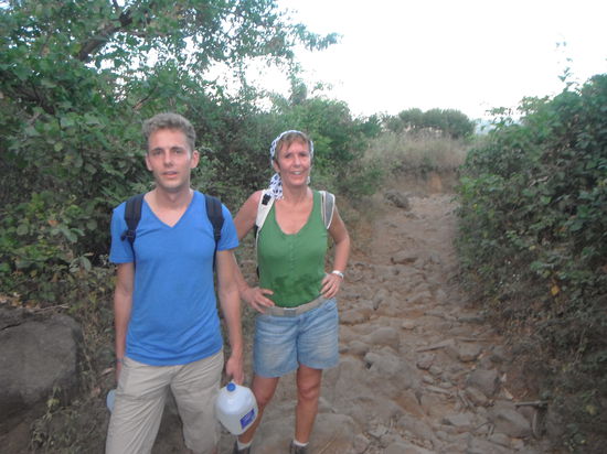 Mit guter Laune sollte die Wanderung anfangen!