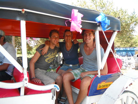 Mit der Kutsche gings durch die Stadt zum Nicaragua-See!