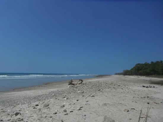 Der Strand von Santa Teresa - zwar nicht sonderlich schoen aber perfekt zum Surfen! (Hatte vergessen Bilder zu machen)