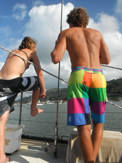 Und ab gings aufs Boot!