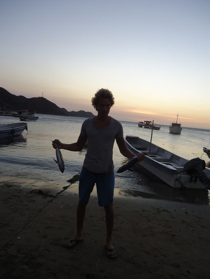 Frischen Fisch gab es jeden Abend am Strand zu kaufen!