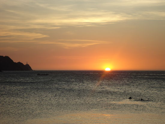 Der Sonnenuntergang in Taganga!
