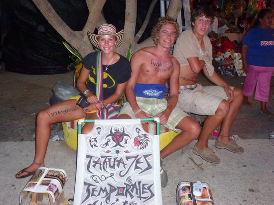 Unsere Henna-Tattoos "Viva Colombia" 