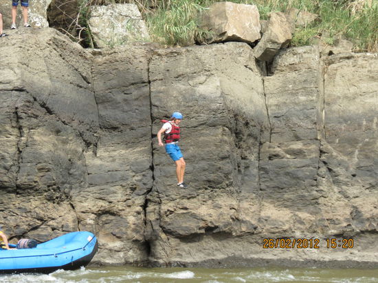 Kleine Pause an einer Klippe...