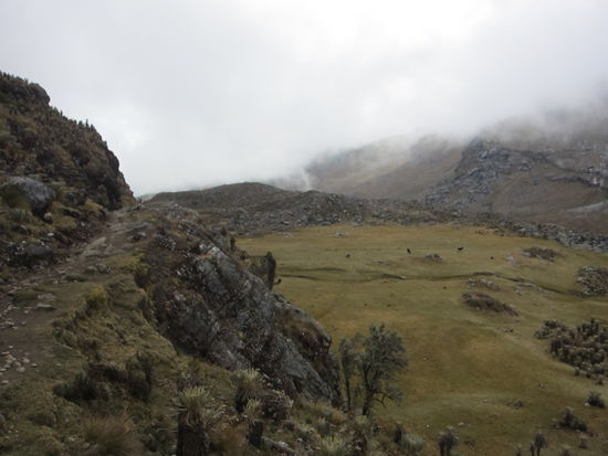 Der Abstieg zu einer Lagune!