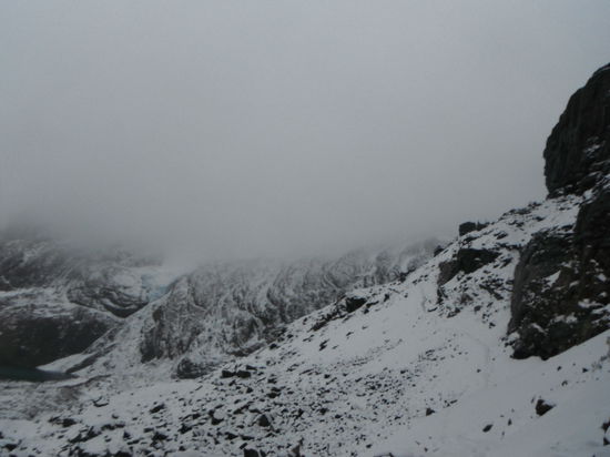 Den Gipfel konnten wir nur erahnen...