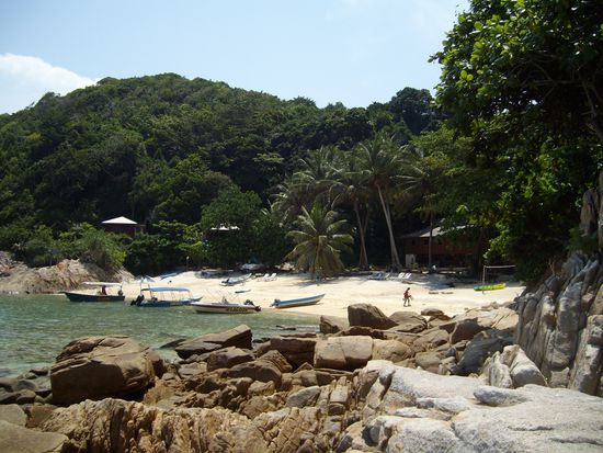 D'Lagoon von den Felsen aus