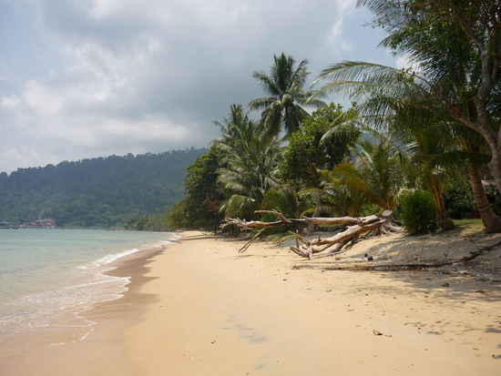 Der Sandstrand im Süden