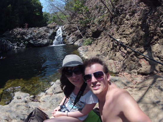 und der dritte kleine Wasserfall im Hintergrund