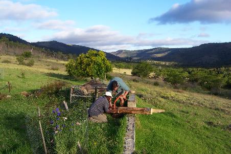 Die tolle Landschaft von Grahamstown beim "Braai"