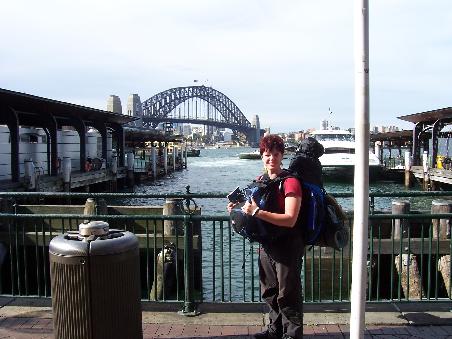 Manu vor der Sydney Harbour Bridge