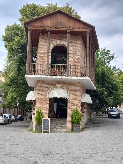 Ein Cafe in Sighnaghi