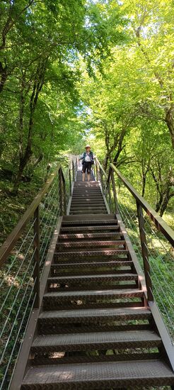 Stufen zum Okanse Canyon