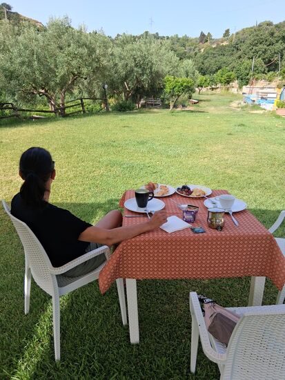 Frühstück mit Aussicht