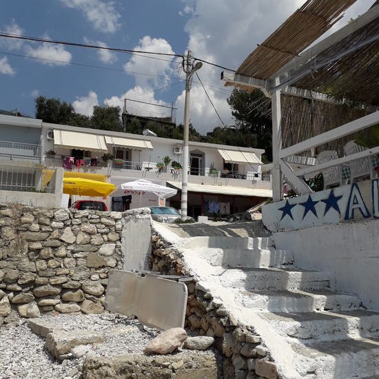 Das "Al Mare", im Vordergrund das Restaurant