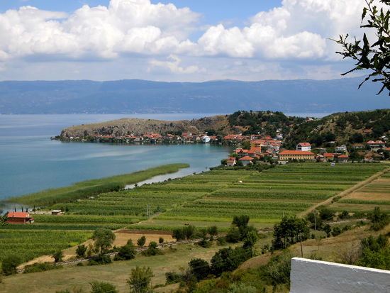 Blick auf Lin vom Camping Lin