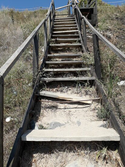 Treppe zum Strand