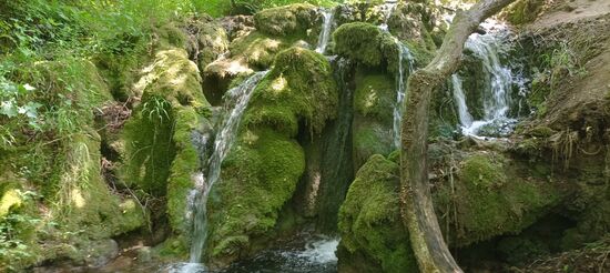 Kleiner Wasserfall  beim Kloster Bachkovo