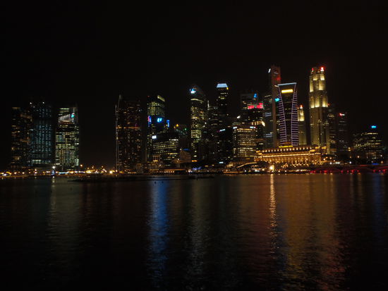 Skyline vom Boot aus