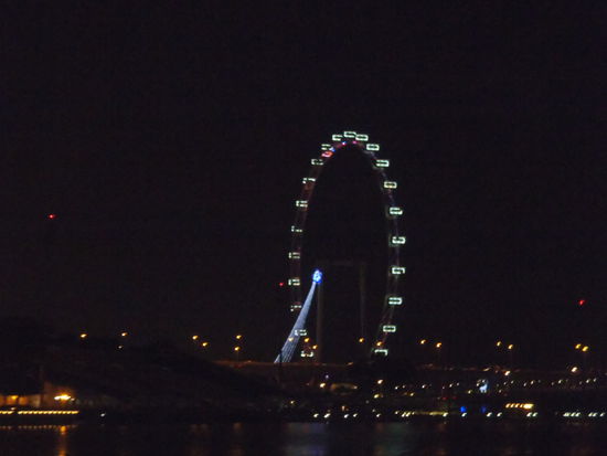 und er kam näher und näher...der Singapore Flyer