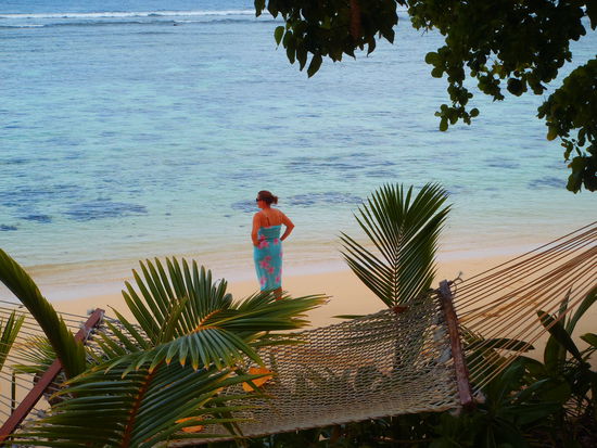 Mal nicht in der Hängematte, sondern am Strand