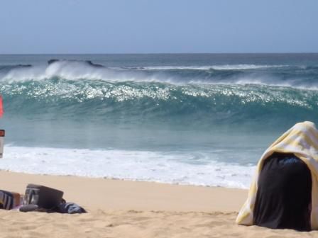 Waimea Bay North Shore / Oahu
Ja, da möchte man sich fast verstecken...