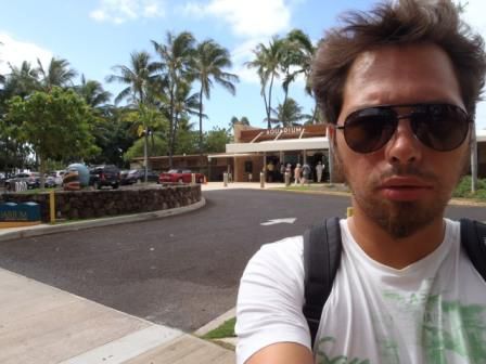 Jan vor dem Aquarium / Waikiki