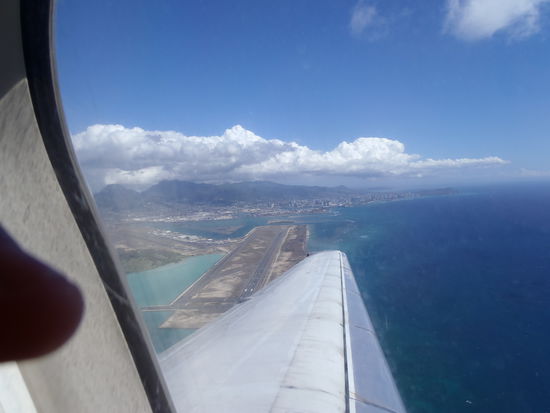 Aussicht nach dem Start