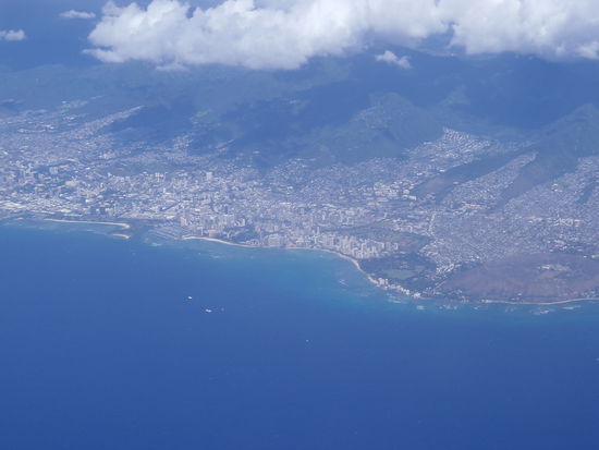 Blick auf Honolulu