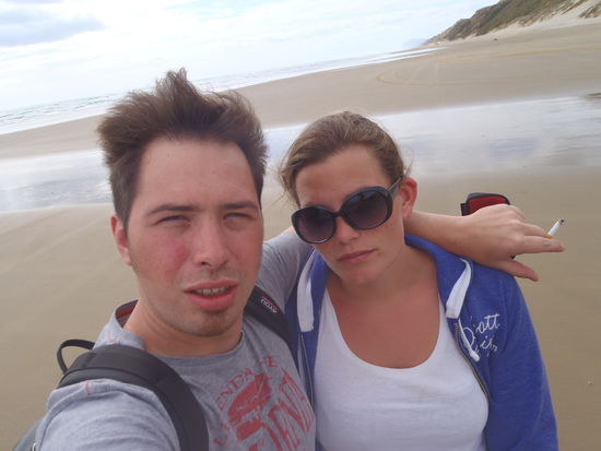 Jetzt an der Westkueste....erste Unstimmigkeiten...haben wir aber wieder im Griff 