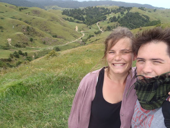 Nach der Hoehle ein Trail....2 Stunden wandern bergauf bergab bei Windstaerke 8